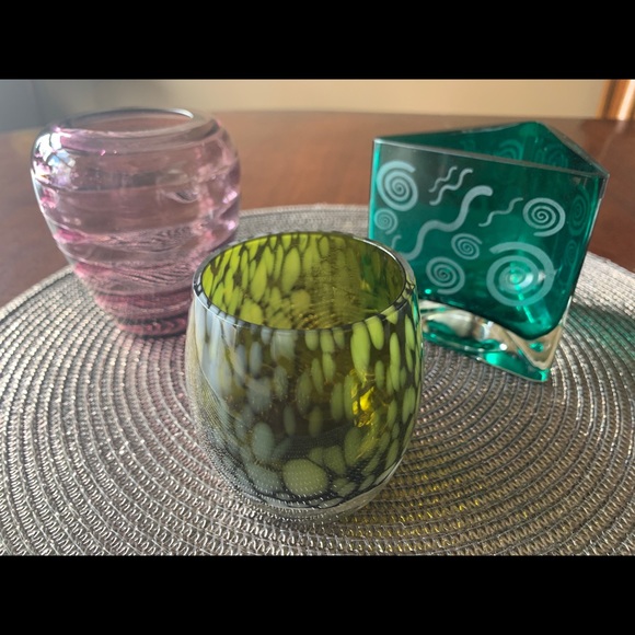 Other - Glass handmade votive candle holders or vases❣️